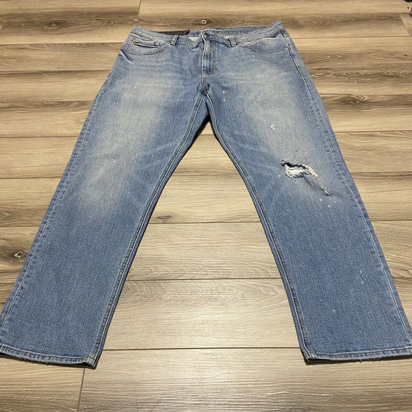 A|X ARMANI EXCHANGE Men's Boyfriend Jeans‎ Light Wash Denim 32R - Picture 1 of 6